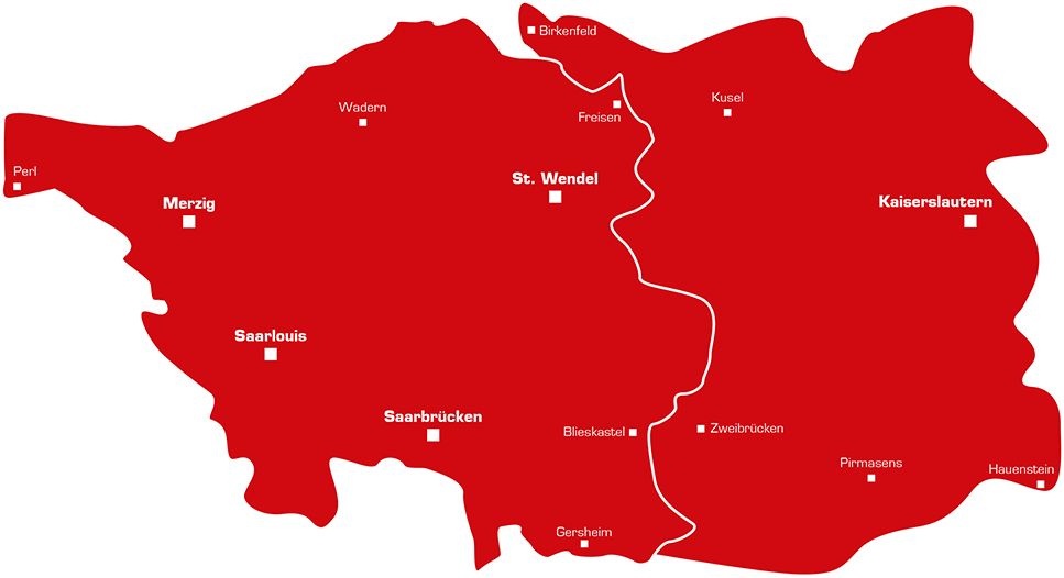 Werbegebiet Saarland + Westpfalz